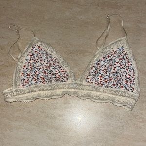 Eberjey cotton and lace bralette